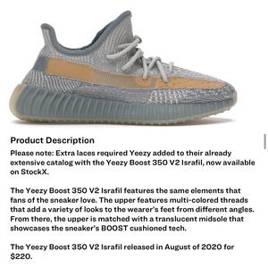 Yeezy Boost 350 V2  Israfil 🆕 Mens Size 9
